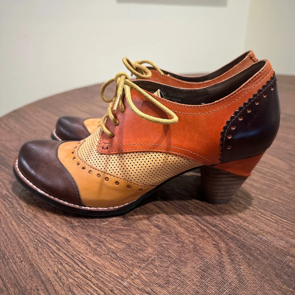 L'ATISTE Bardot Pieced Leather Oxford Pumps Size 6.5 NWOT - Picture 6 of 15